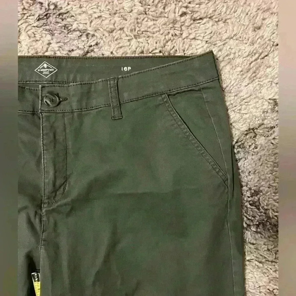 Olive green pants size 16P St Johns Bay (P240) - Picture 3 of 7